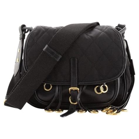 Prada Corsaire Messenger Bag Quilted Nylon and 